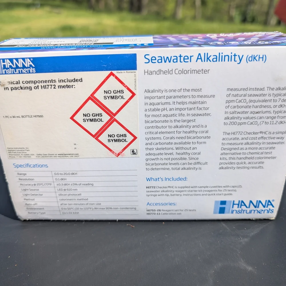 Checker Handheld Seawater Alkalinity Test INCOMPLETE DEVICE ONLY